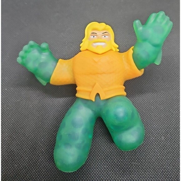 Heroes of Goo Jit Zu DC Hero Pack Aquaman - Squishy, Stretchy, Gooey Heroes, 5" - Picture 1 of 9